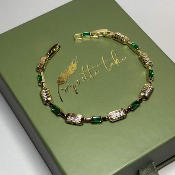 EMERALD – Link | 14K Altın Kaplama Bileklik