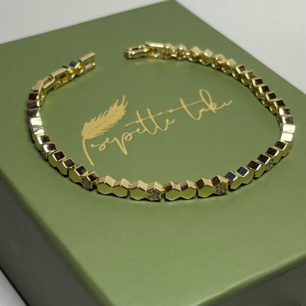 HALO – Center | 14K Altın Kaplama Bileklik