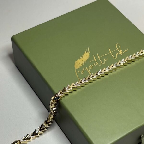 EDGE – Chevron | 14K Altın Kaplama Bileklik