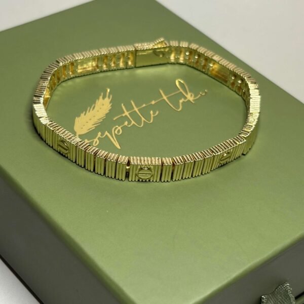 RIB – Classic | 14K Altın Kaplama Bileklik