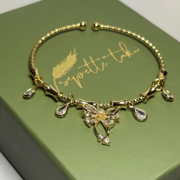 FLY – Charm | 14K Altın Kaplama Taşlı Bileklik