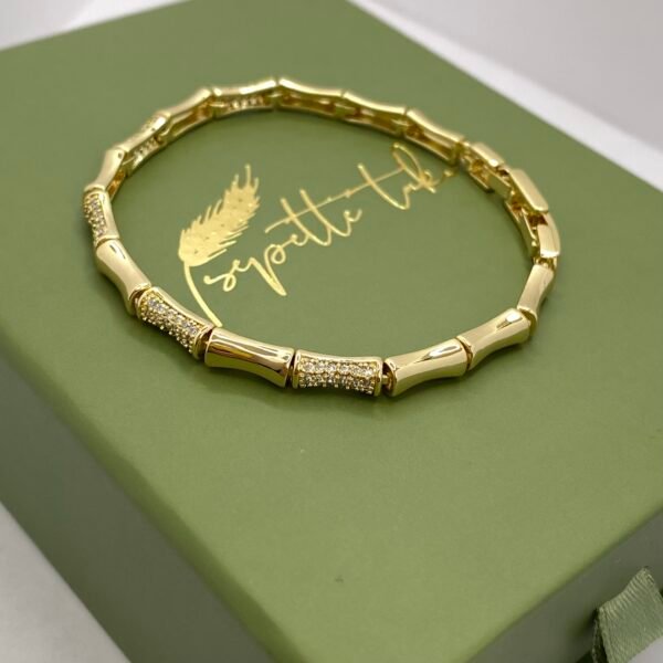 LUXE – Segment | 14K Altın Kaplama Taş Detaylı Bileklik
